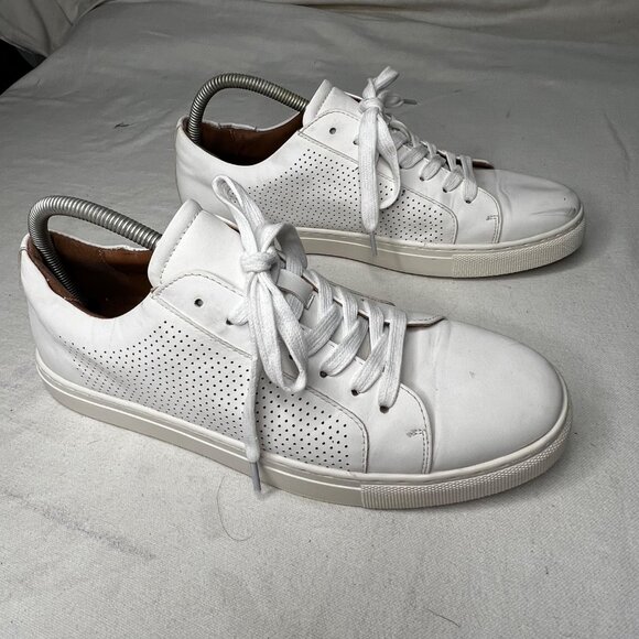SL by Supply Lab Riley 11.5M BUSTER White Leather Men Sneakers Casual Perforated - Picture 7 of 16